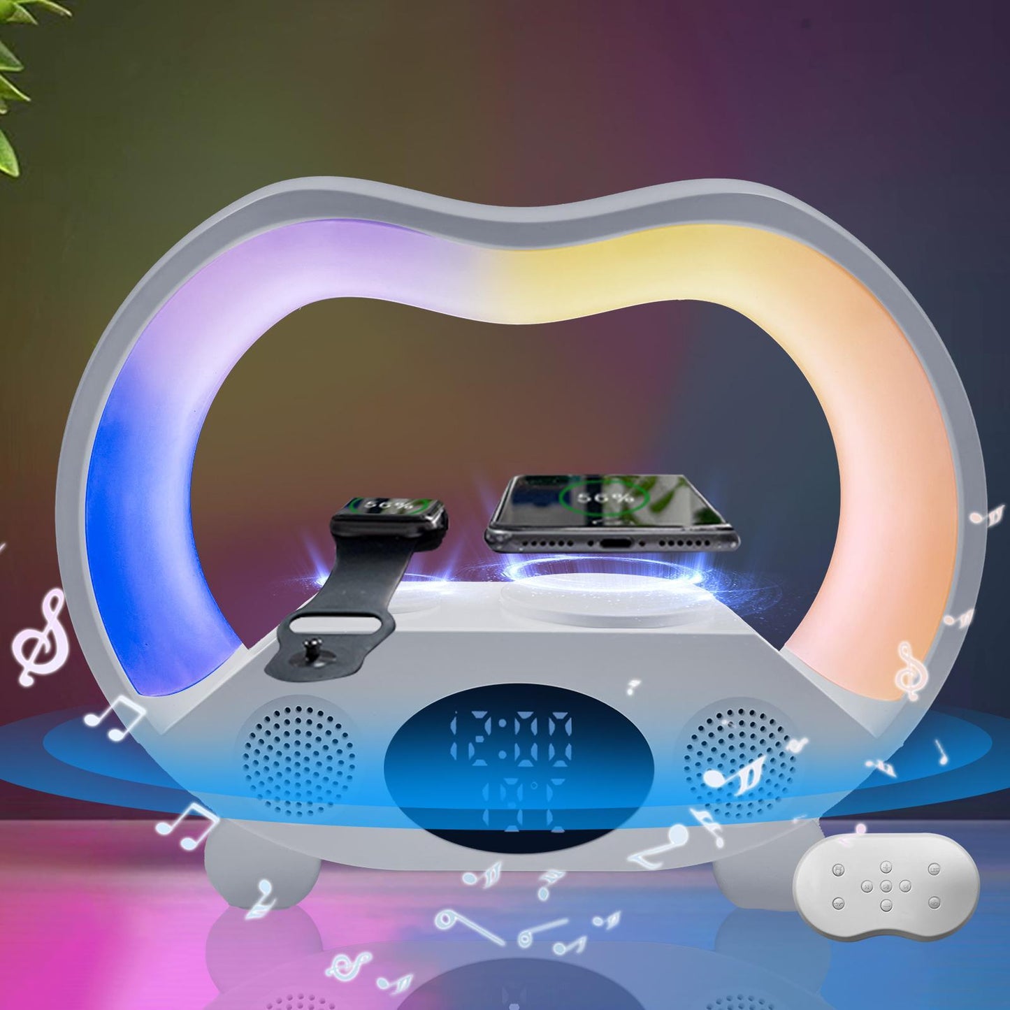 6 In 1 Wireless Charging Night Light Wireless Speaker 4.5 ⭐⭐⭐⭐✰ out of 5 stars (534)